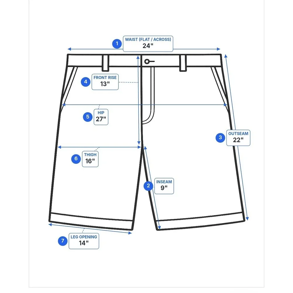 Foundry Supply Co Men Big 48 Khaki Tan Comfort Stretch Chino Shorts Cotton Blend